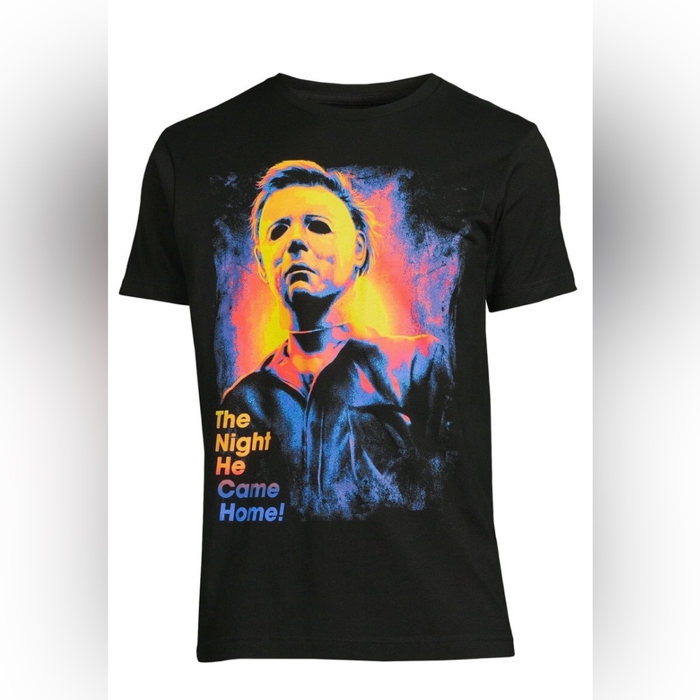Big Men’s T-shirt The night he came home graphic 100% cotton black.3XL 54/56